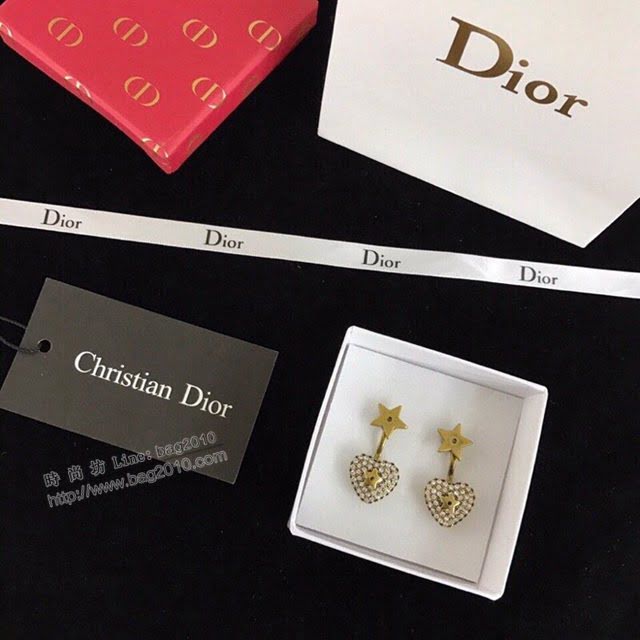 Dior飾品 迪奧經典熱銷款桃心耳釘 耳環  zgd1093